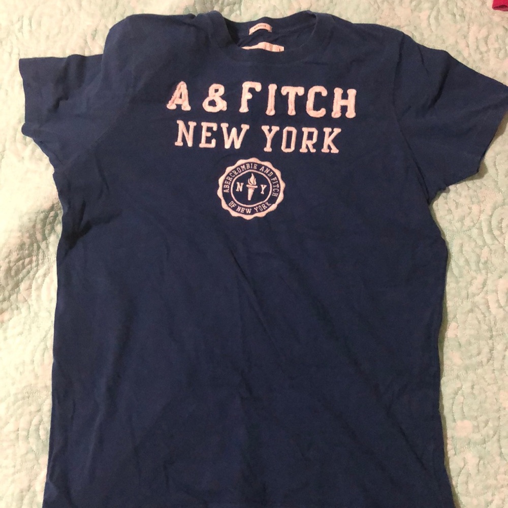blue abercombie and fitch shirt